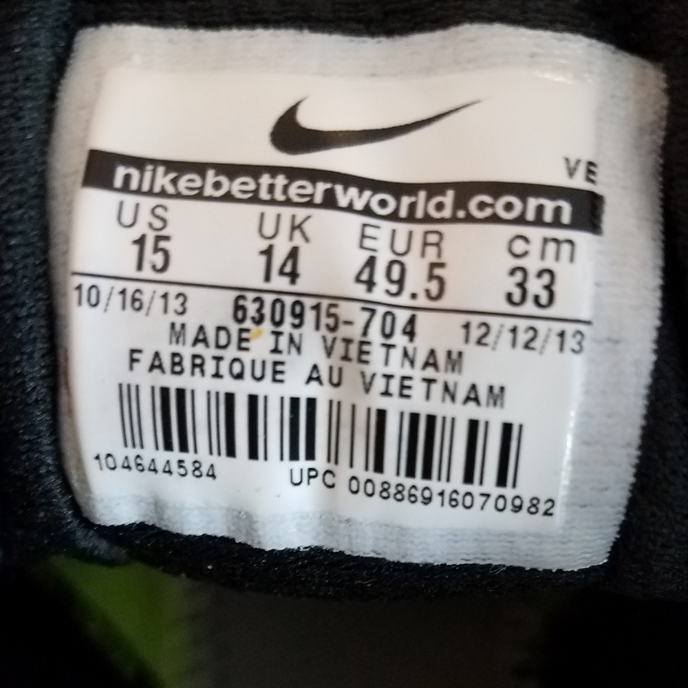 MEN'S NIKE ZOOM FLY ATHLETIC SNEAKER SZ. 15 - Picture 11 of 12
